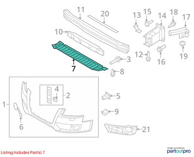 Audi 2009-2012 Audi A4 Valance Panel 8K0807233A