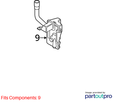 Volkswagen 2009-2020 Volkswagen Tiguan Washer Fluid Reservoir 5N0955453G
