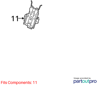 2010–2012 AUDI FRONT SEAT LUMBAR SUPPORT WITH ADJUSTMENT MOTOR USEDOEM 8K0881880
