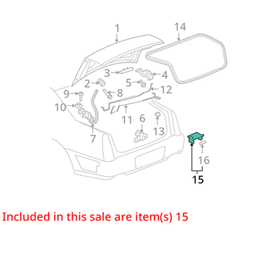 1995-2012 GM 88 Rear Compartment Courtesy Lamp 25635368