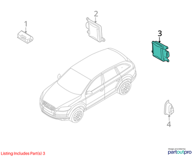 2010 Audi A4 Left Blind Spot Detection System Warning Sensor Used OEM 8K0907568B