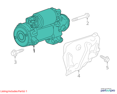 Cadillac 2008-2015 CTS Starter Motor 12644788