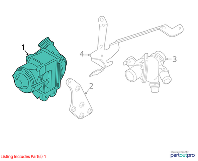2012 BMW X6 Electric Coolant Pump Used OEM 11515A05704