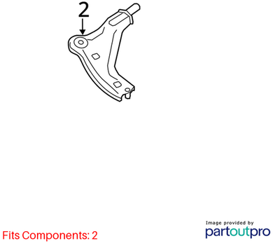 2012 Mini Cooper Countryman Right Wishbone Used OEM 31129806520