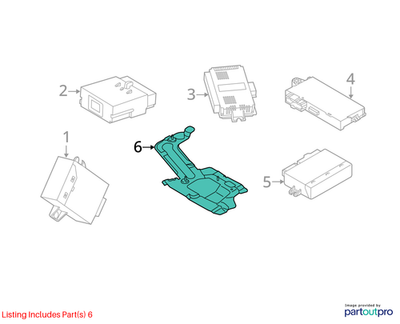 2012 Mini Cooper Footwell Module Bracket Used OEM 51312751446