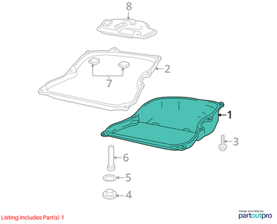 Volkswagen 12-18 Volkswagen Tiguan Transmission Oil Pan 09M321361A