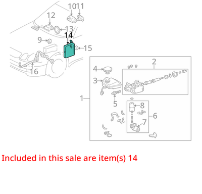 2001-2005 Lexus GS300 ABS Control Module 8954030392