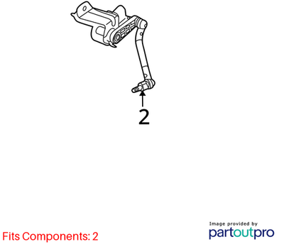 Audi 09-16 A4 Headlight Level Sensor 8K0941285N