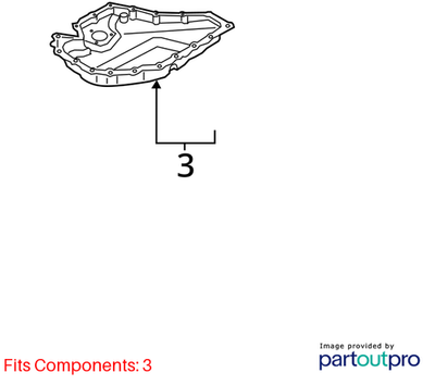 Volkswagen 2008-2021 Volkswagen Jetta Engine Oil Pan 06J103600AF