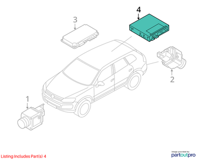 2011-2017 Volkswagen Touareg Parking Aid Control Module 7P6907441A