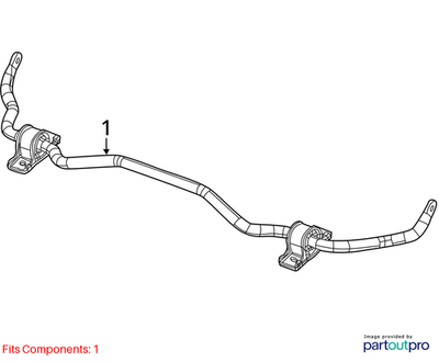 Jeep 2014-2023 Cherokee Front Stabilizer Bar 68379796AA