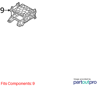 2012–2018 Audi A6 / A7 Radio Amplifier Mounting Bracket Used OEM 4G0907324C