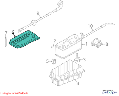 Audi 2007-2020 Audi Q7 Battery Cover 7L0864643B