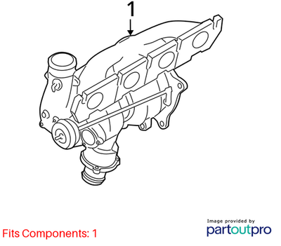 2009-2012 Audi A4 A5 Q5 2.0L Turbocharger Used OEM 06H145702S