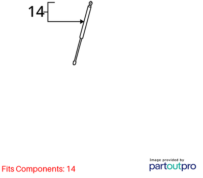 Audi 2007-2015 Audi Q7 Hood Lift Support 4L0823359
