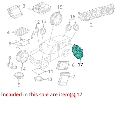 2006-2013 Land Rover LR3 Woofer XQA500120