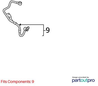 Audi 2010-2017 A4 Turbocharger Oil Line 06H145778B