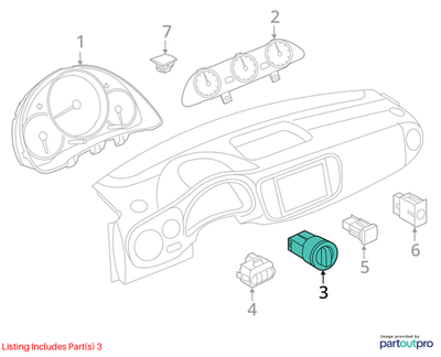 Volkswagen 2024 Tiguan Headlight Switch 3C8941431ABXSH