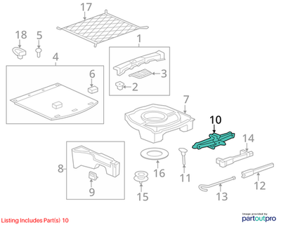 Chevrolet 2005-2015 Chevrolet Equinox Vehicle Jack 13590430