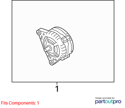 2005–2014 VW Jetta 2.0L 140 Amp Alternator Used OEM 06F903023F