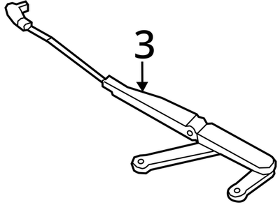 2011-2018 Volkswagen Touareg Front Right Wiper Arm 7P0955410B