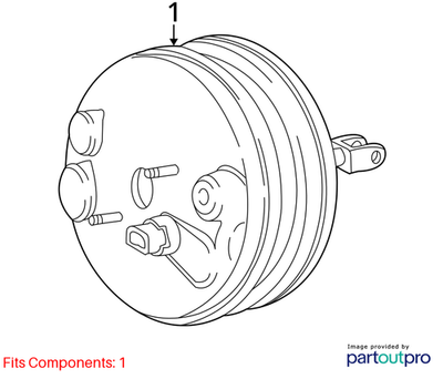 99-02 Jaguar S-Type Power Brake Booster XR815109