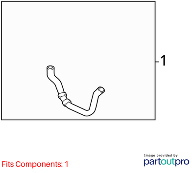 Volkswagen Radiator Coolant Hose 5C0122051N