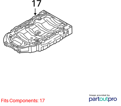 Audi 2013 Engine Oil Pan Upper 06H103603AN