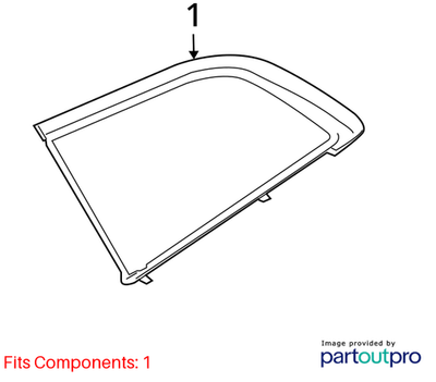 Audi 2007-2015 Q7 Quarter Glass 4L0845299DNVB