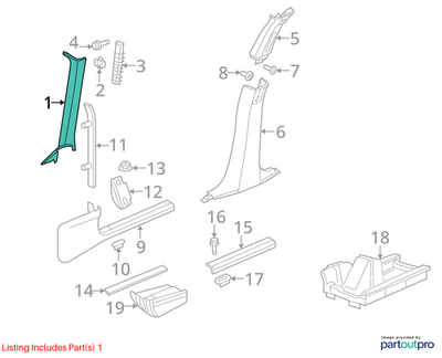 Dodge 2006-2010 Dodge Charger Windshield Molding UM02BDXAG