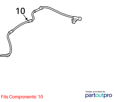 2018 Cadillac CTS Rear Wheel Speed Sensor Used OEM 22941968