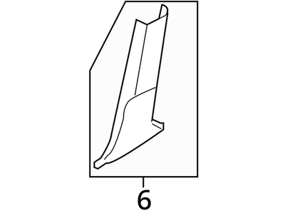 2007-2013 Infiniti Q40 Lower Center Pillar Trim 76916JK90A