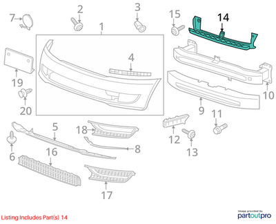 Volkswagen 2012-2015 Volkswagen Passat Bumper Guide 561805705A