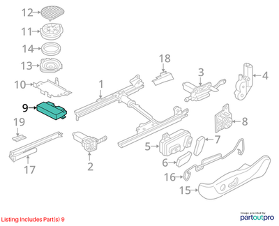 2012–2018 Audi A6 / A7 Power Seat Control Module Used OEM 4G8959760