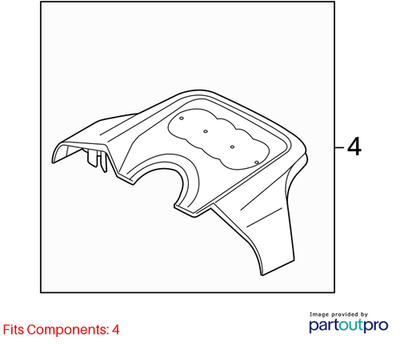 2012-2015 Audi Q7 Engine Cover (Rear) 06E103926N
