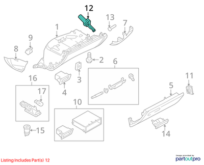 Audi 2004-2013 Audi A3 Glove Box Damper 8K1880324