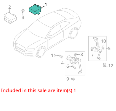 2009-2012 Audi A5 Headlight Control Module 8K5907357B