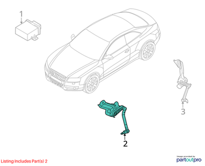 Audi 09-16 A4 Headlight Level Sensor 8K0941285N