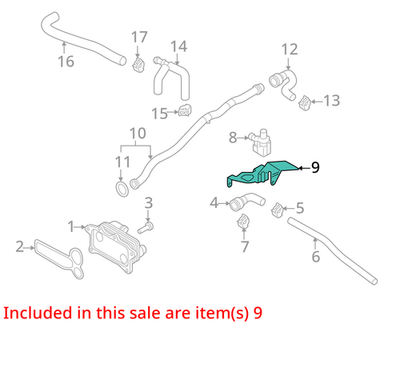 2017-2019 Audi Q7 Auxiliary Pump Bracket 4M0819147E