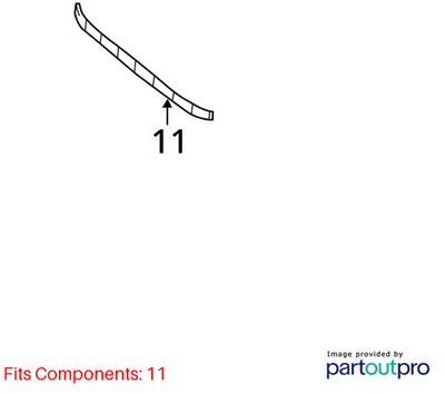 Audi 2012-2023 A6 Bumper Cover Spacer Panel 4G0807087