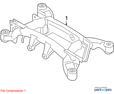 2009 BMW X5 Rear Axle Carrier Used OEM 33316863815