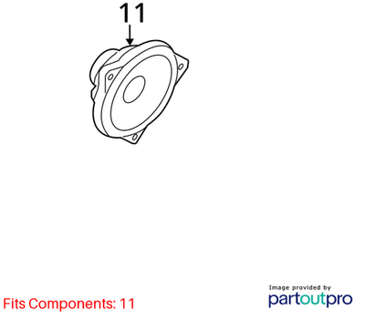 2012 Mini Cooper Countryman Mid-Range Speakers Front + Rear Set of 4 OEM