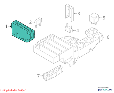 2009–2015 Audi A4 Fuse Holder Used OEM 4L0941824