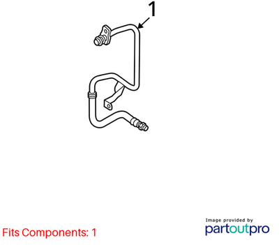 Audi A4 Automatic Transmission Oil Cooler Hose Assembly 8K0317825R
