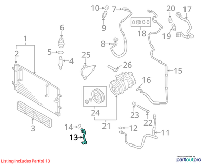Audi Q5 A/C Refrigerant Hose Adapter 2.0L TFSI Automatic 8R0260367
