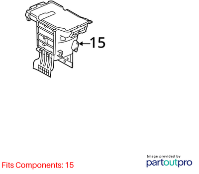 Jeep 2014-2018 Cherokee Floor Console Bin 5SF41DX9AA