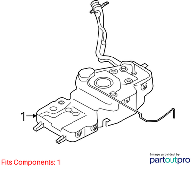 2013 Audi Q5 Fuel Tank Assembly Used OEM 8R0201060AP