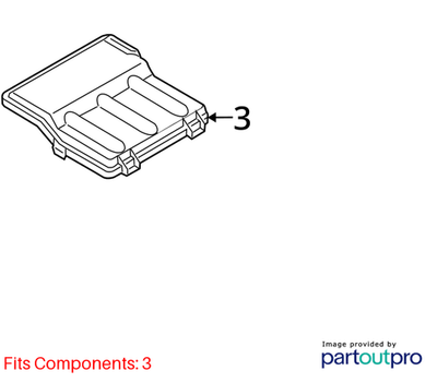 2012 Audi A4 Bluetooth Interface Cover Used OEM 8T0035613