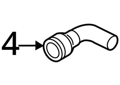 2017 Audi Q5 Coolant Hose 4M0819337AF