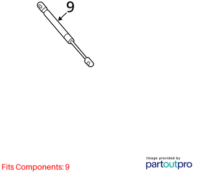 Audi 2014-2017 Audi SQ5 Liftgate Lift Support 8R0827552A